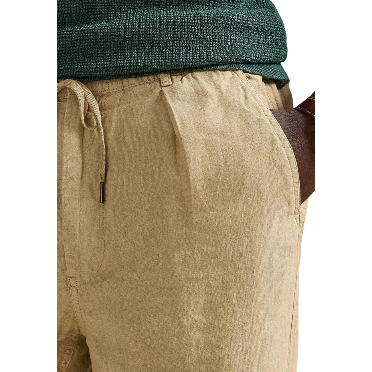 Men's beige linen trousers Lyle & Scott