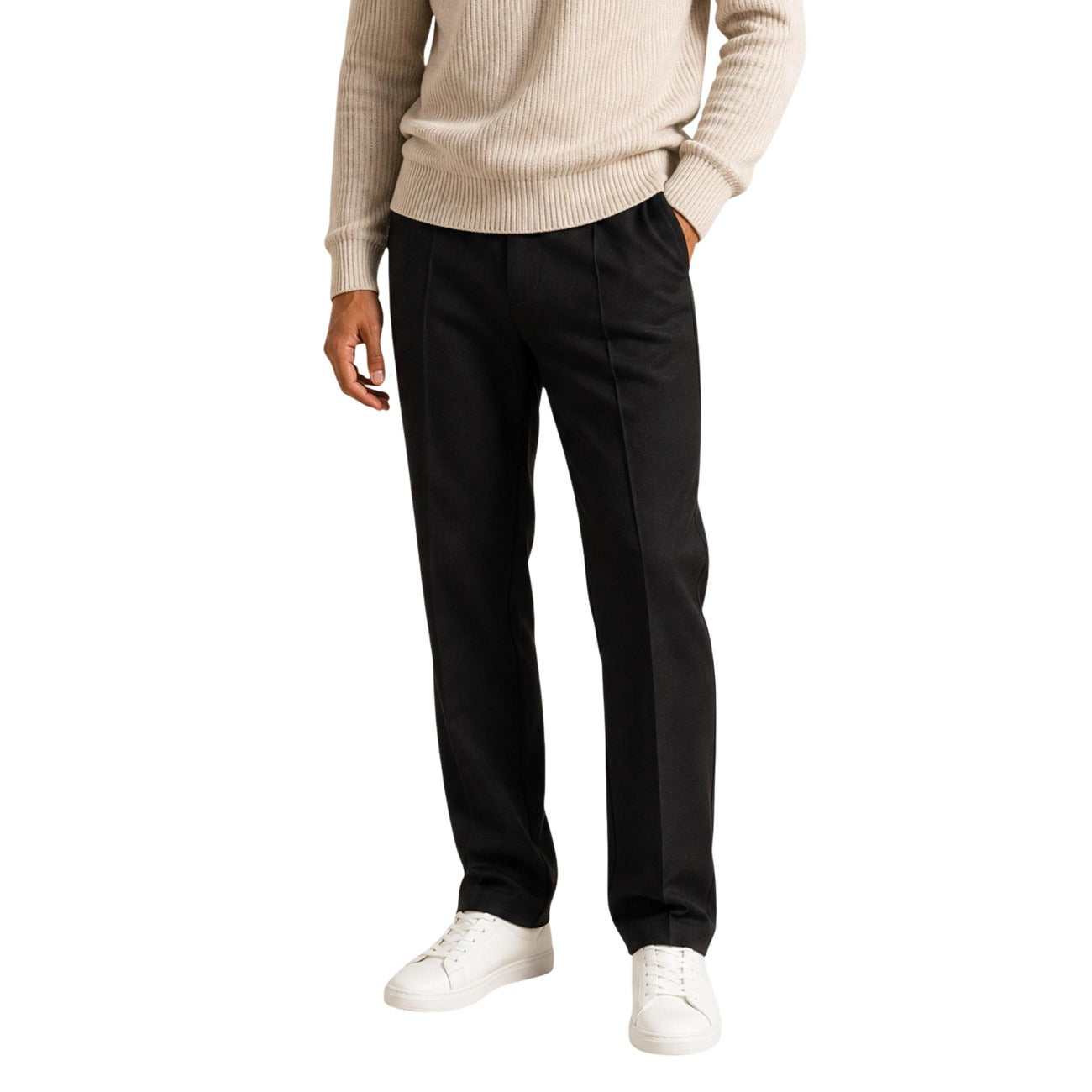 Guess Men's REGULAR LEG DIAGONAL Pants – Black
