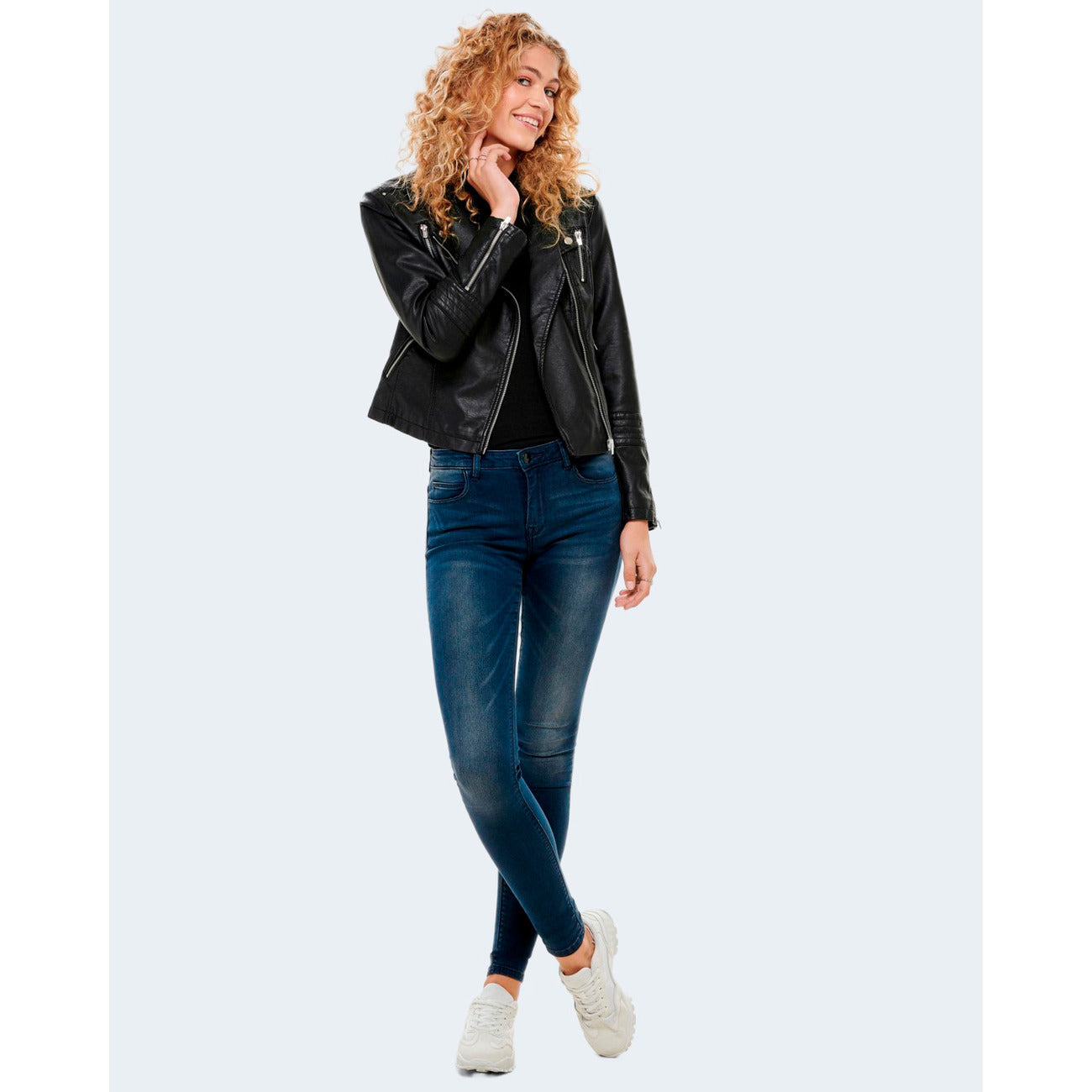 Women's zipped jacket Only - Black