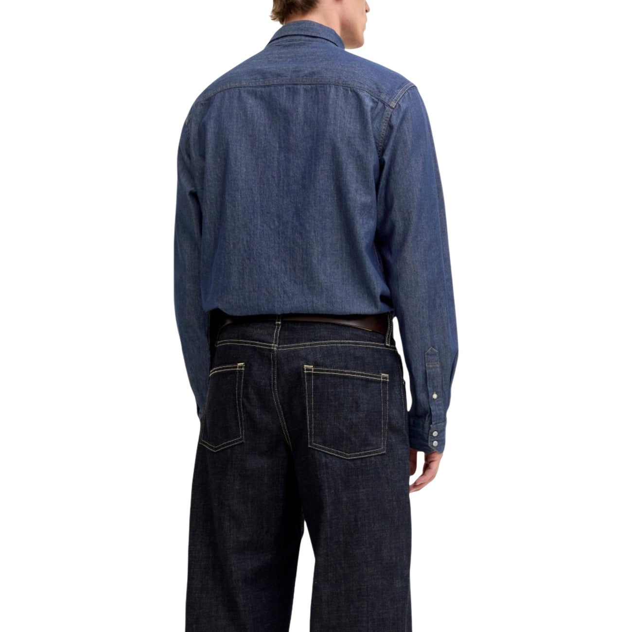 Chemise homme bleue en jean Jack & Jones