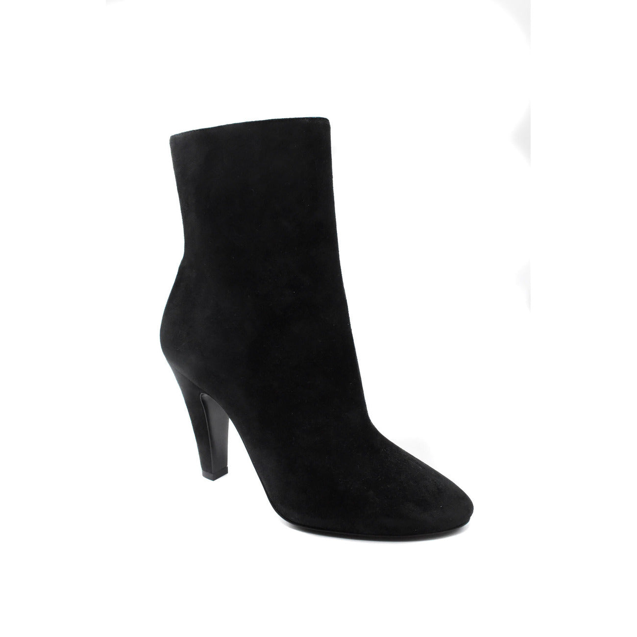 Bottines femme Saint Laurent en cuir – Noir