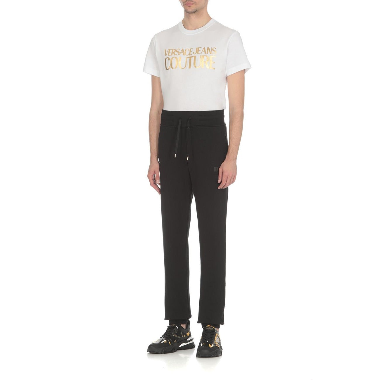 Men's Versace Jeans Couture Printed Trousers – Black