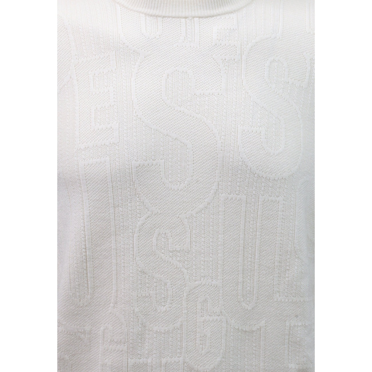 Guess Men's NESTOR CN ALLOVER LO Sweater – White