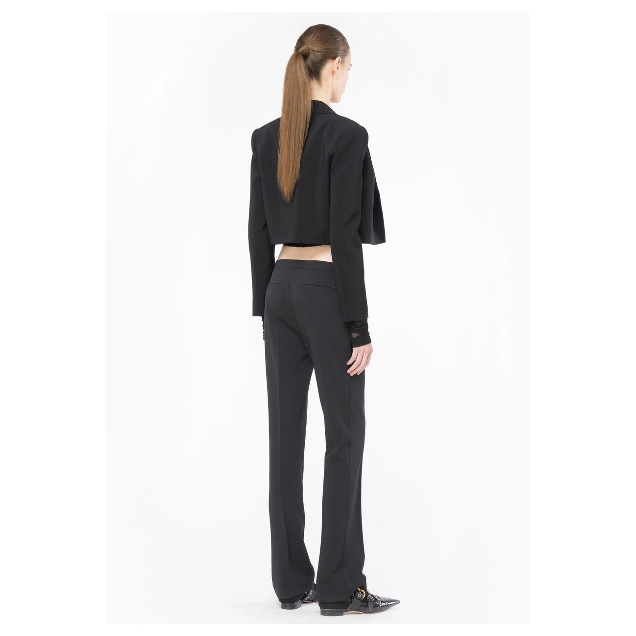 Women's Pinko Notched Lapel Jacket – Black