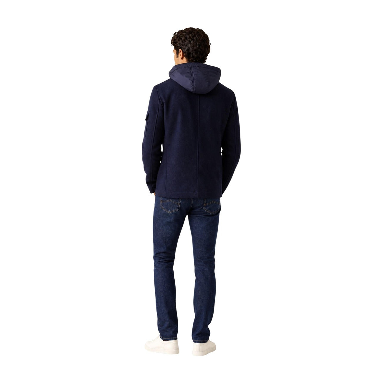 Men's blue wool Armani Exchange jacket