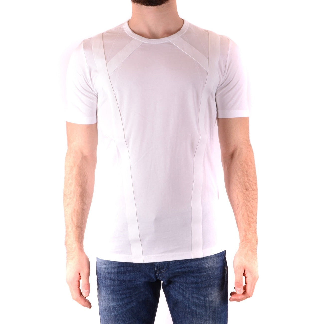 Men's Diesel Black Gold Cotton T-Shirt – White