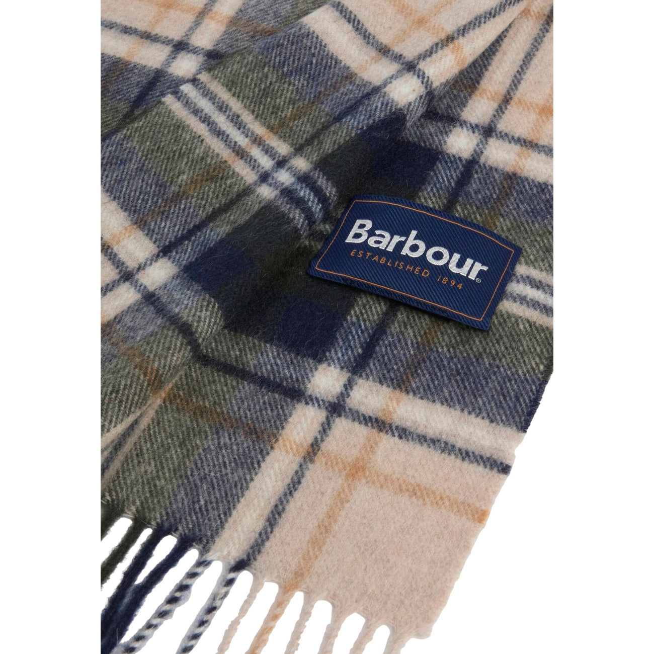 Barbour Men's Wool & Cashmere Scarf – Beige