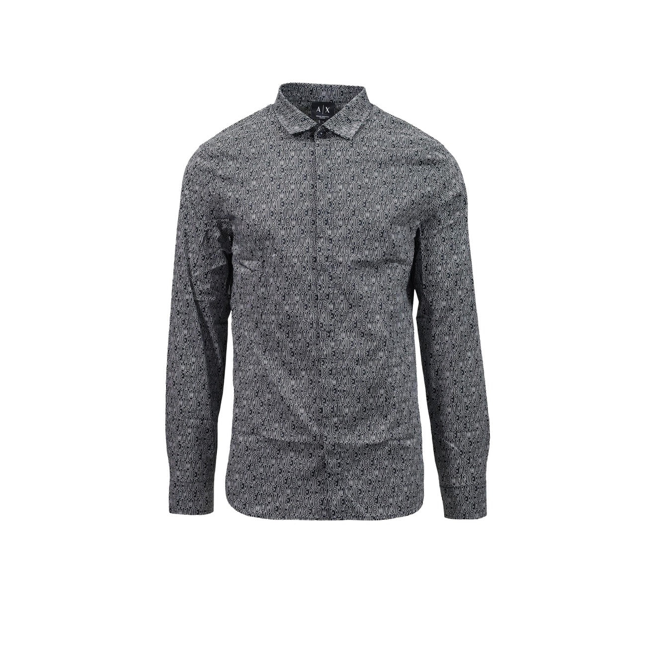 Men's black printed Armani Exchange shirt