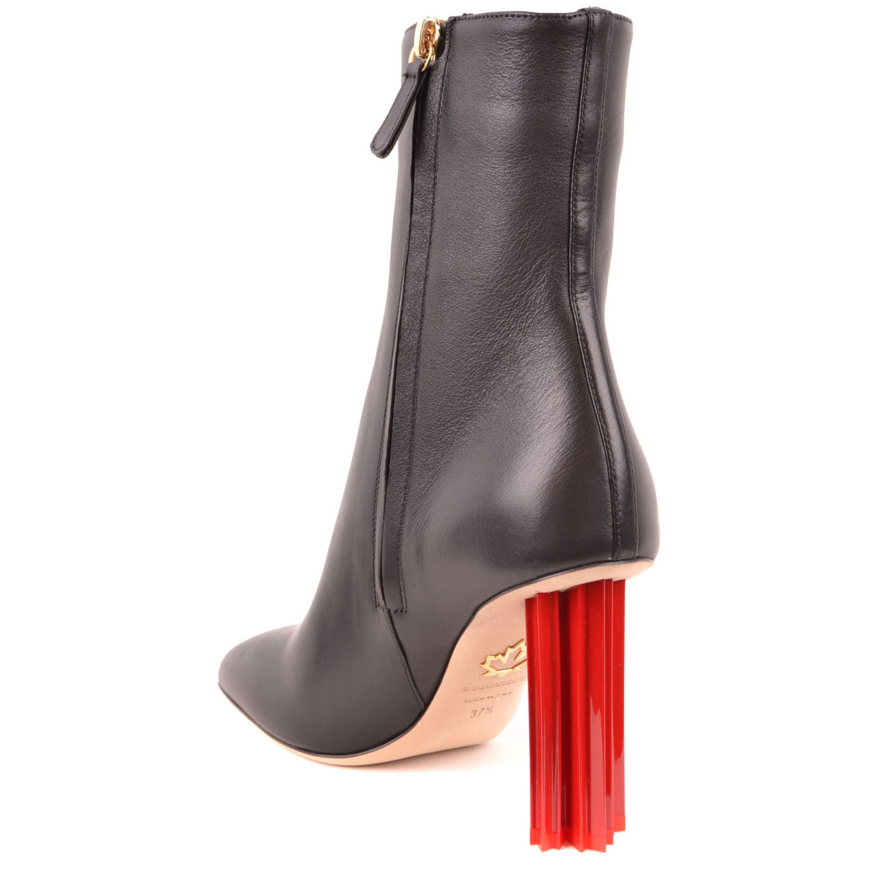 Women's Dsquared2 Leather Boots – Black