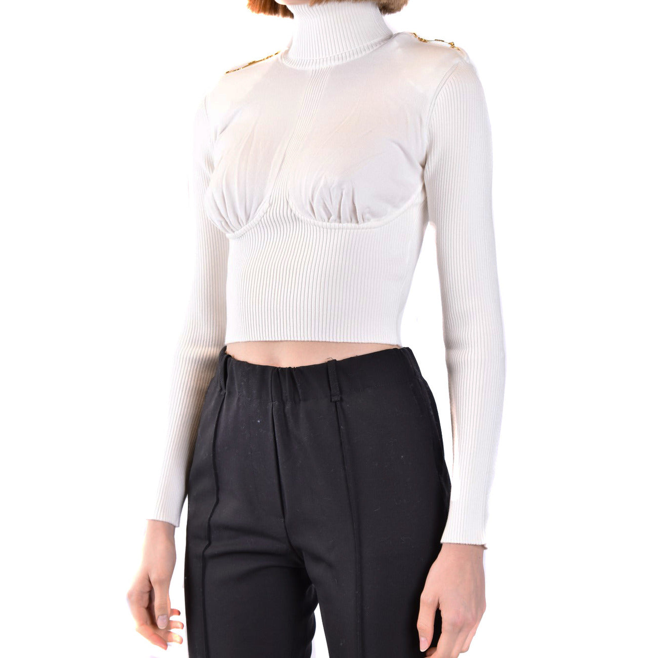 Women's high-neck jumper Elisabetta Franchi – White