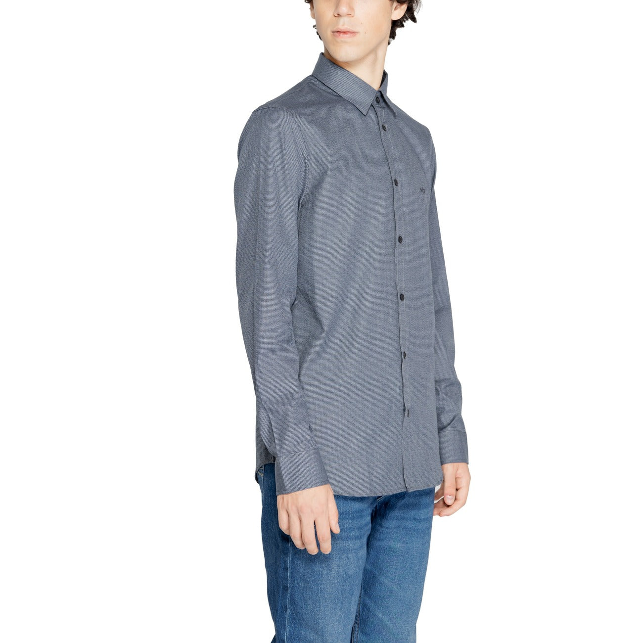 Chemise homme Armani Exchange 100 % coton – Bleu