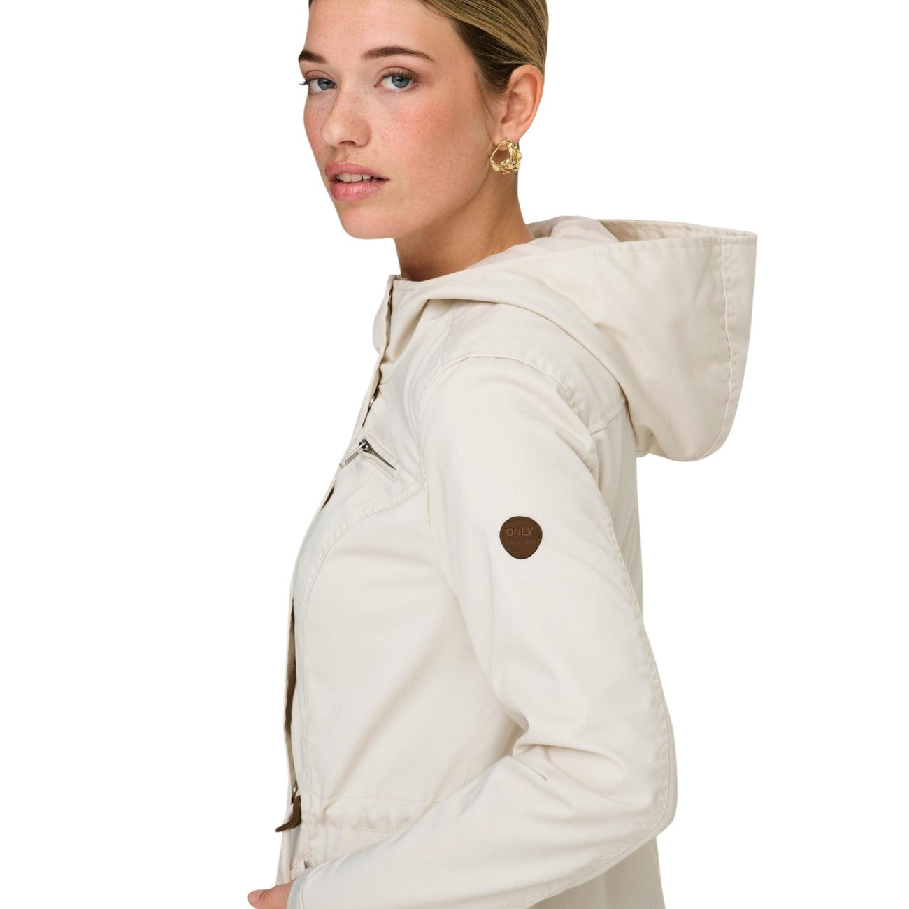 Only women's hooded zip-up jacket