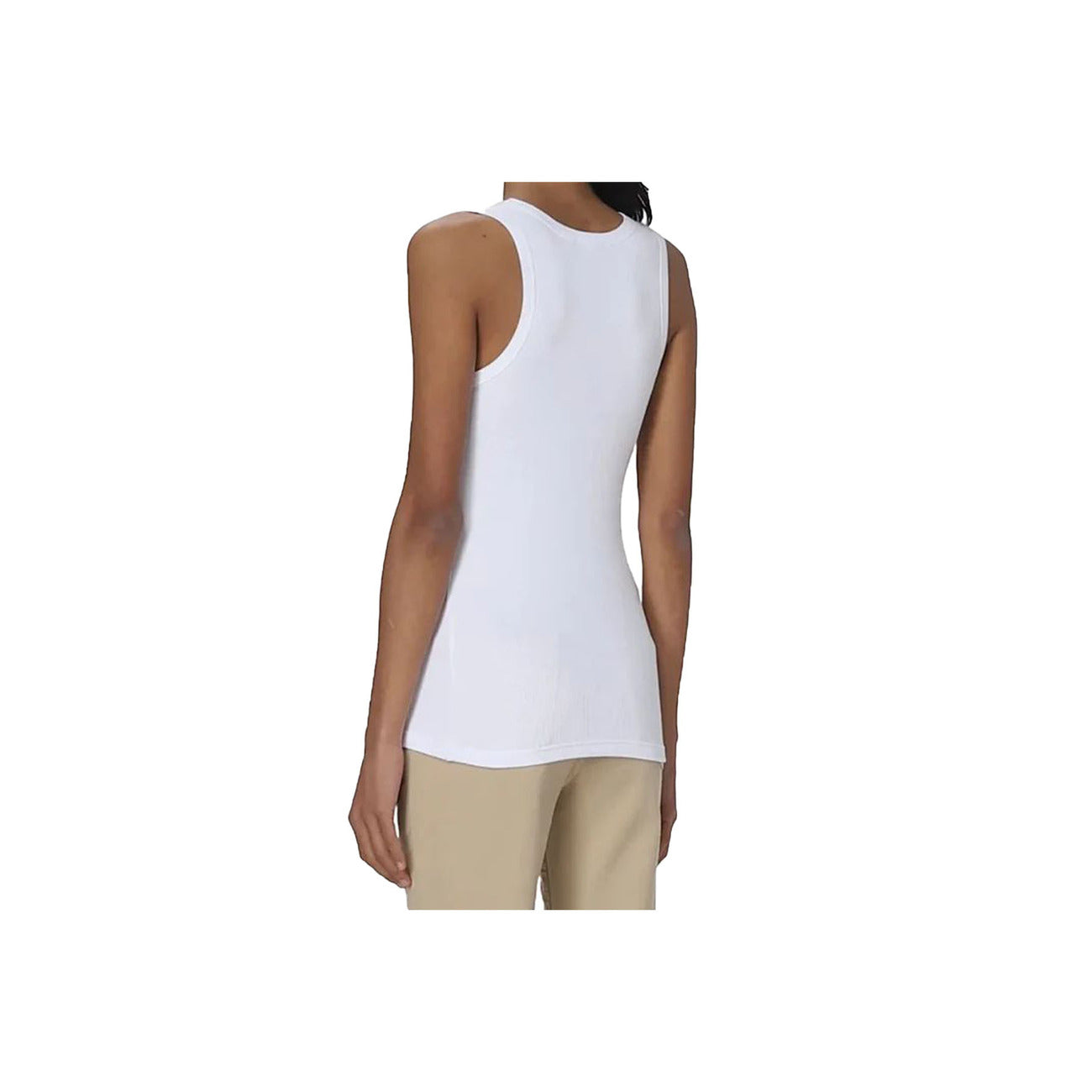 Pinko women's stretch cotton tank top – White