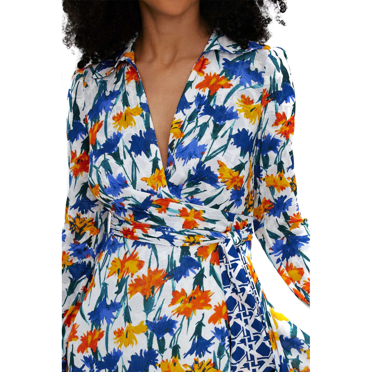 Diane von Furstenberg women's floral dress – Multicolored