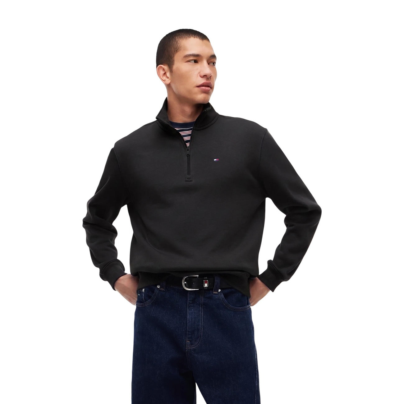 Men's Tommy Jeans Organic Cotton Sweatshirt – Black