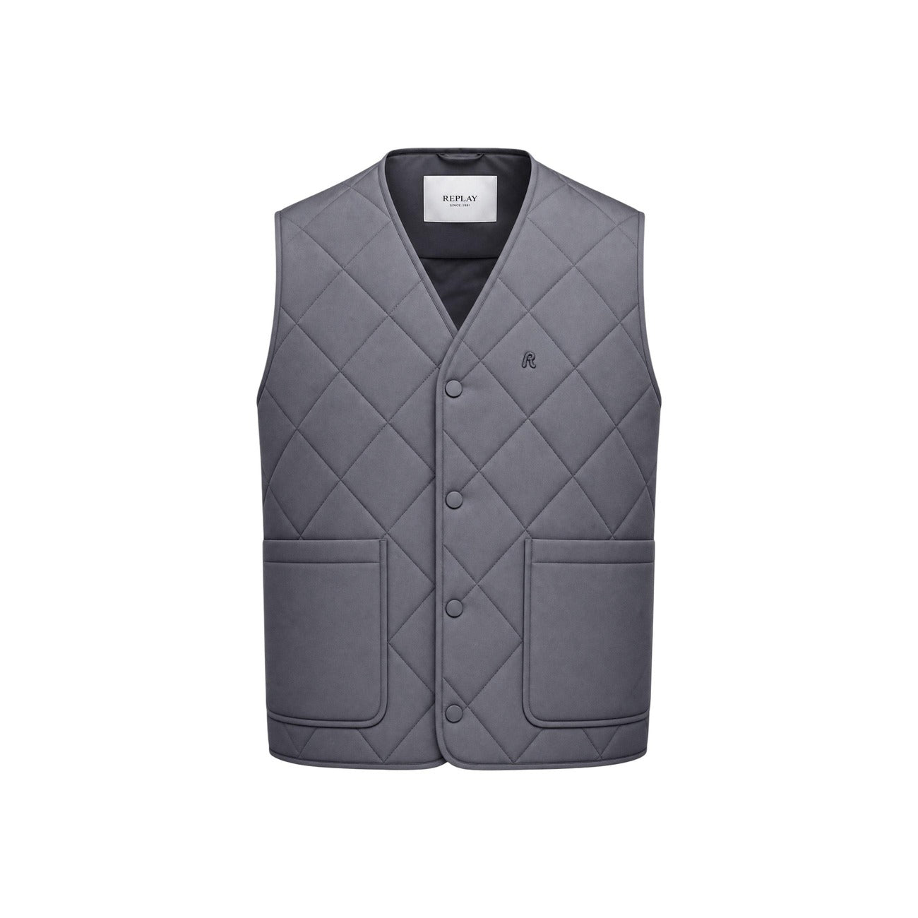 Men's grey Replay waistcoat