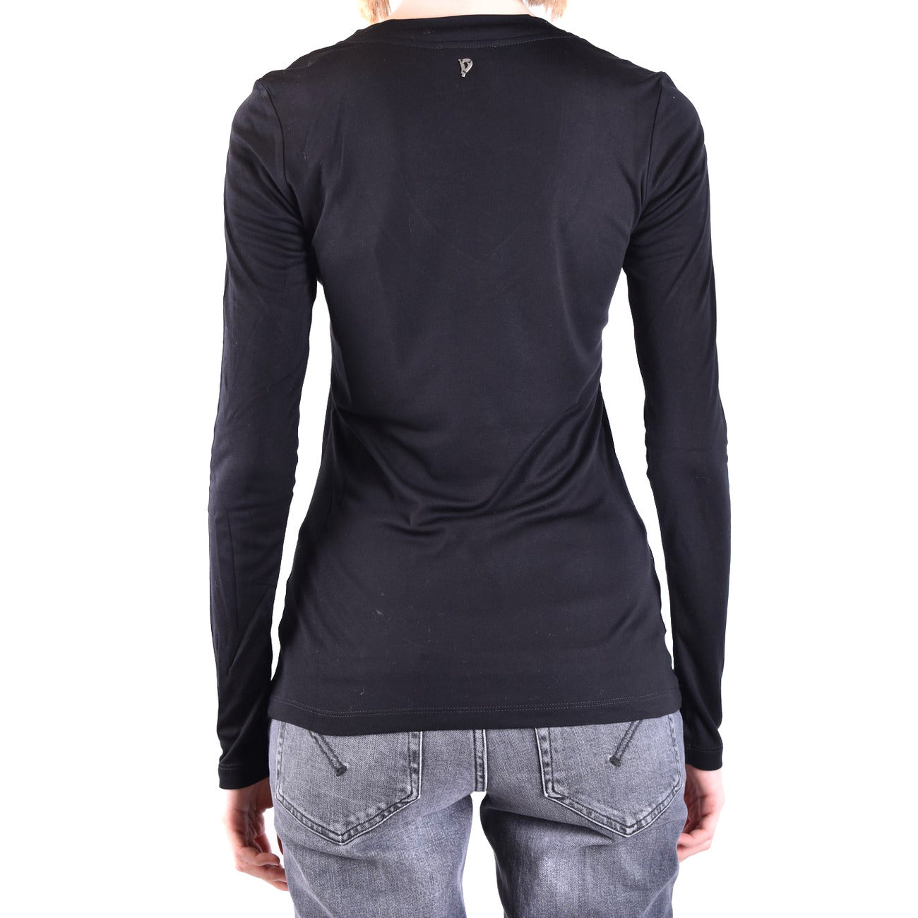 Women's Dondup modal and silk T-shirt – Black