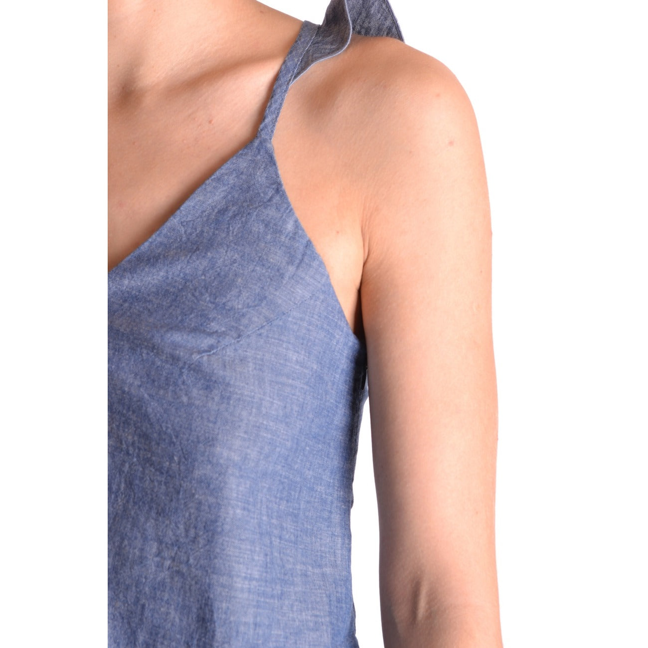 Dondup – Women's Blue Cotton Tank Top