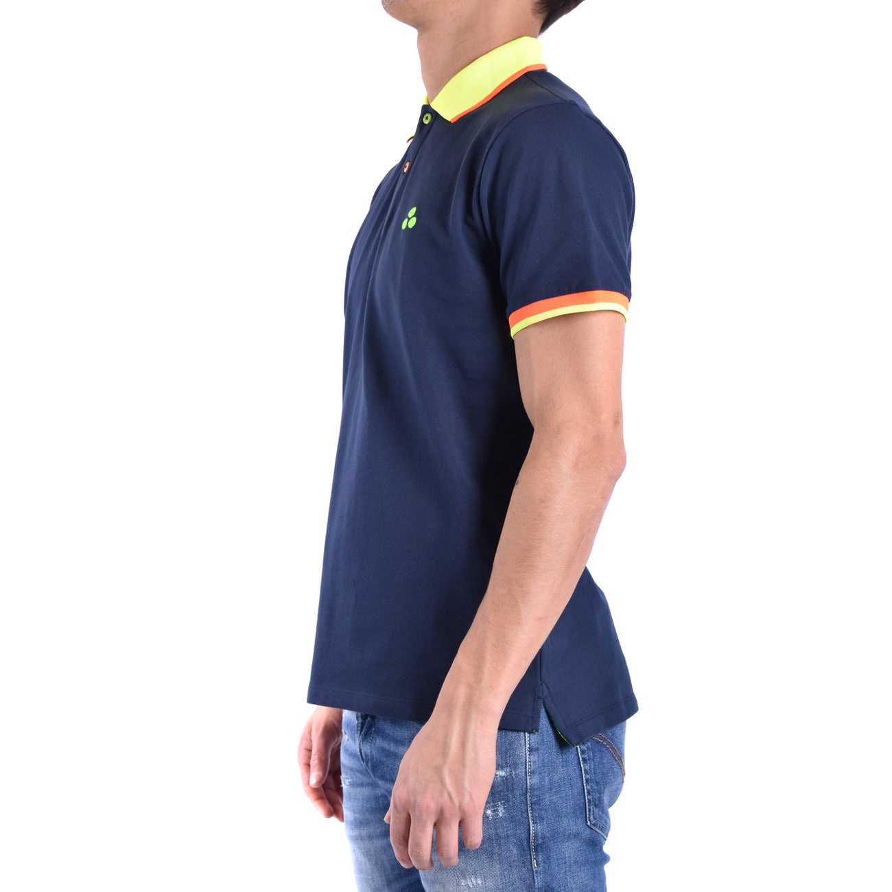 Polo homme Peuterey en coton stretch – Bleu