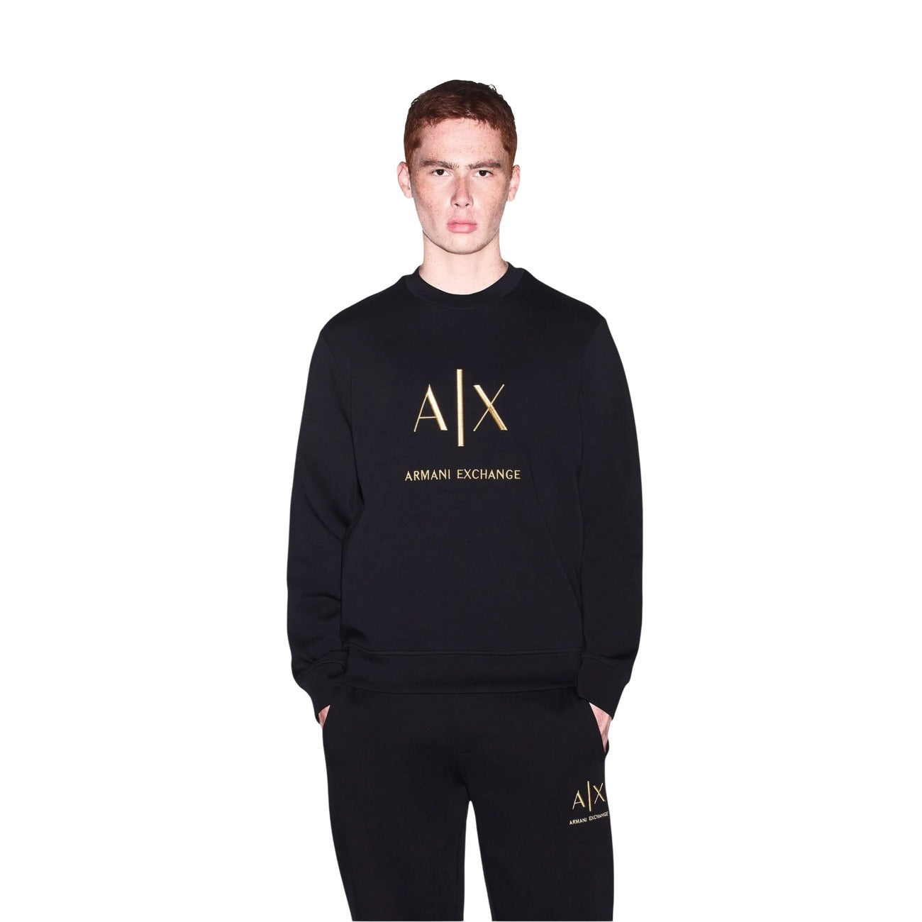 Men's black Armani Exchange sweatshirt
