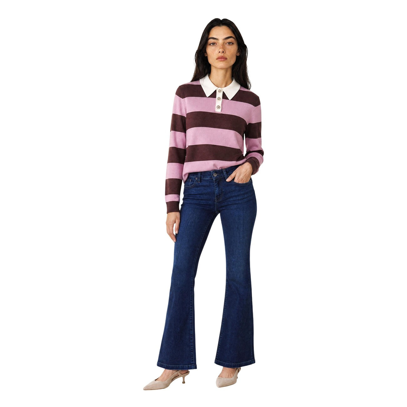 Jacqueline De Yong Women's JDYMELANY Jumper – Brown