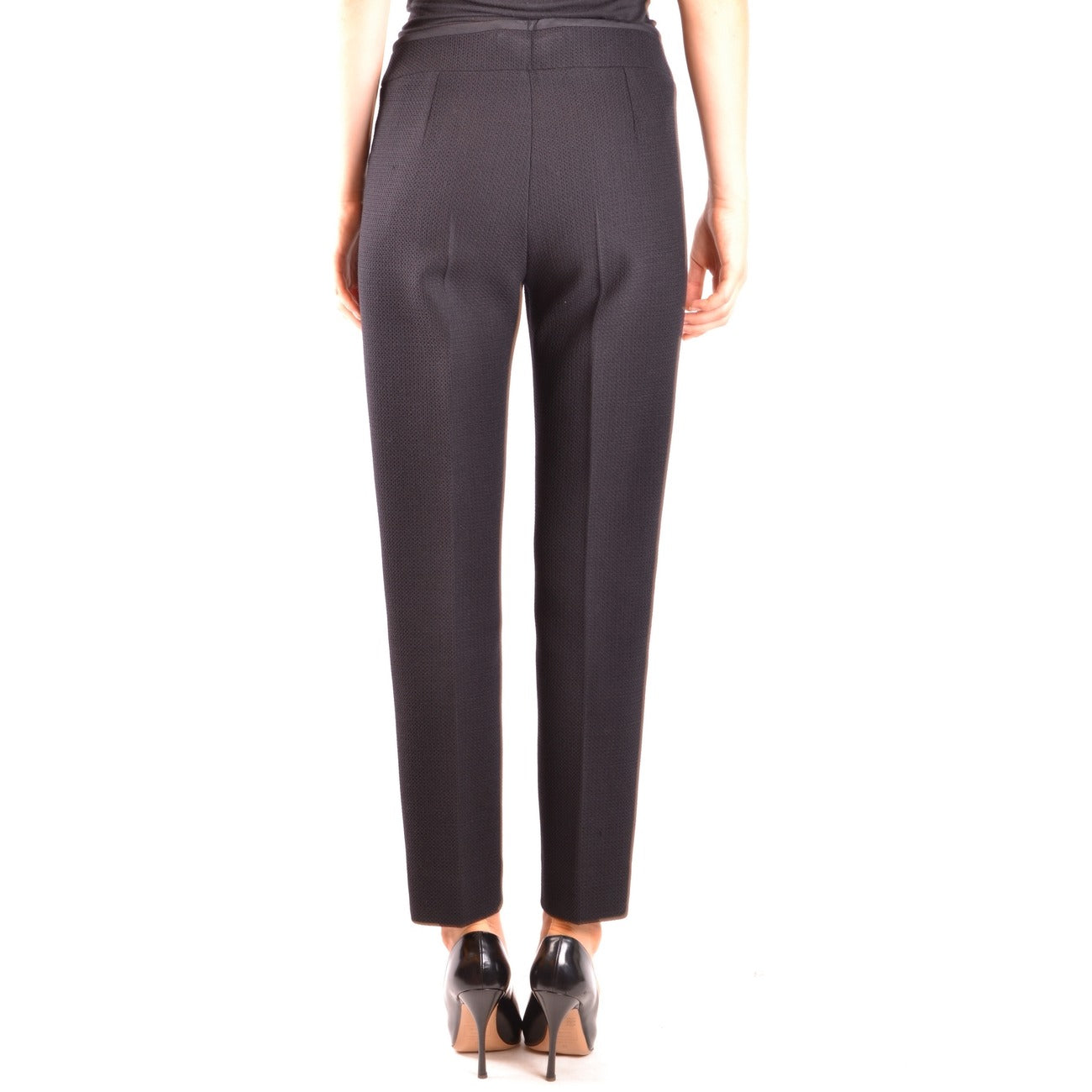 Armani Collezioni women's wool trousers - Black
