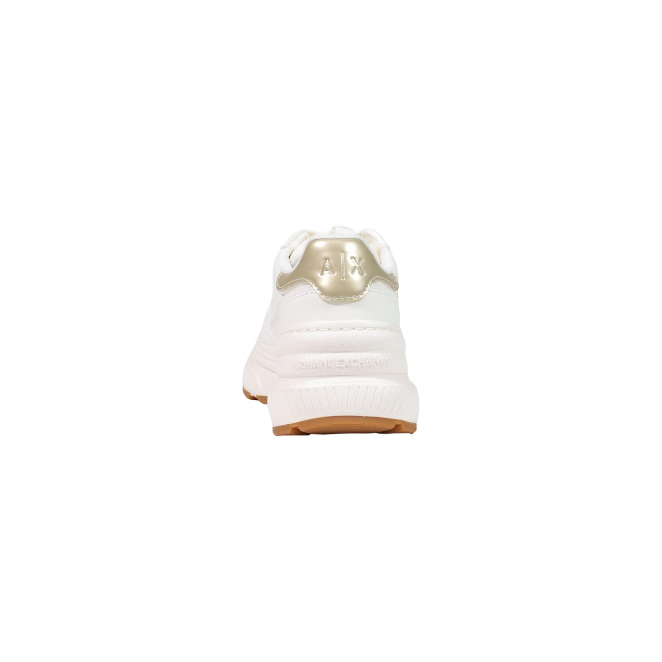 Women's white Armani Exchange trainers