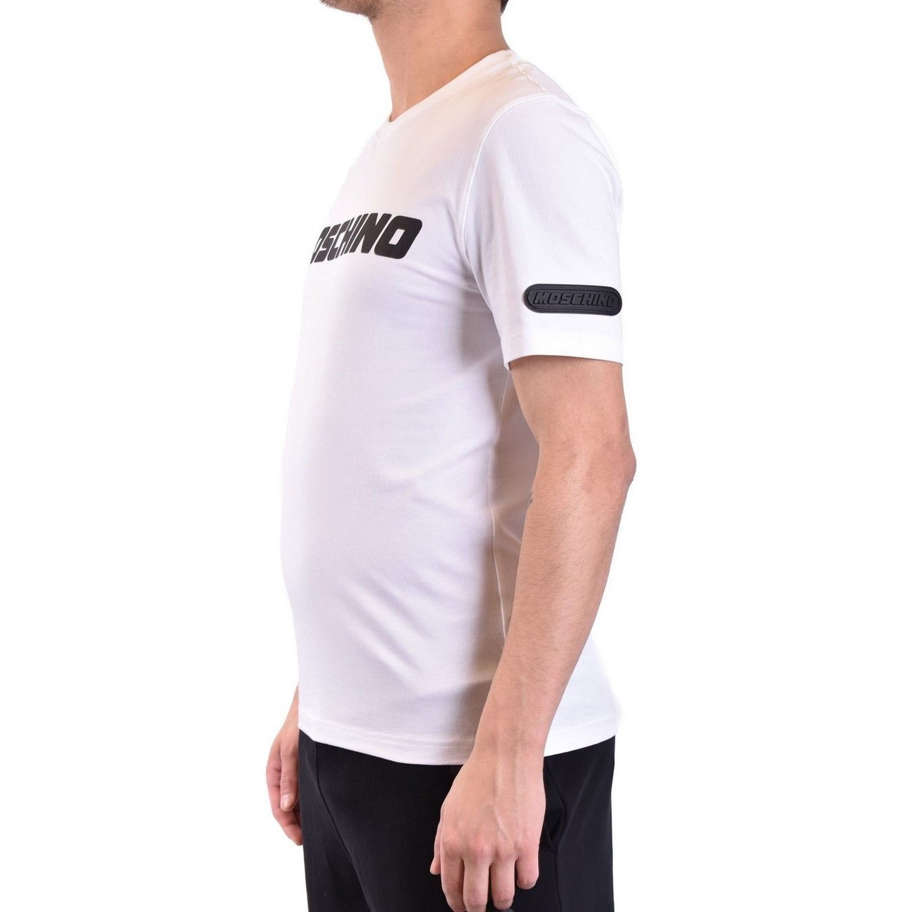 T-shirt homme Moschino imprimé en coton – Blanc