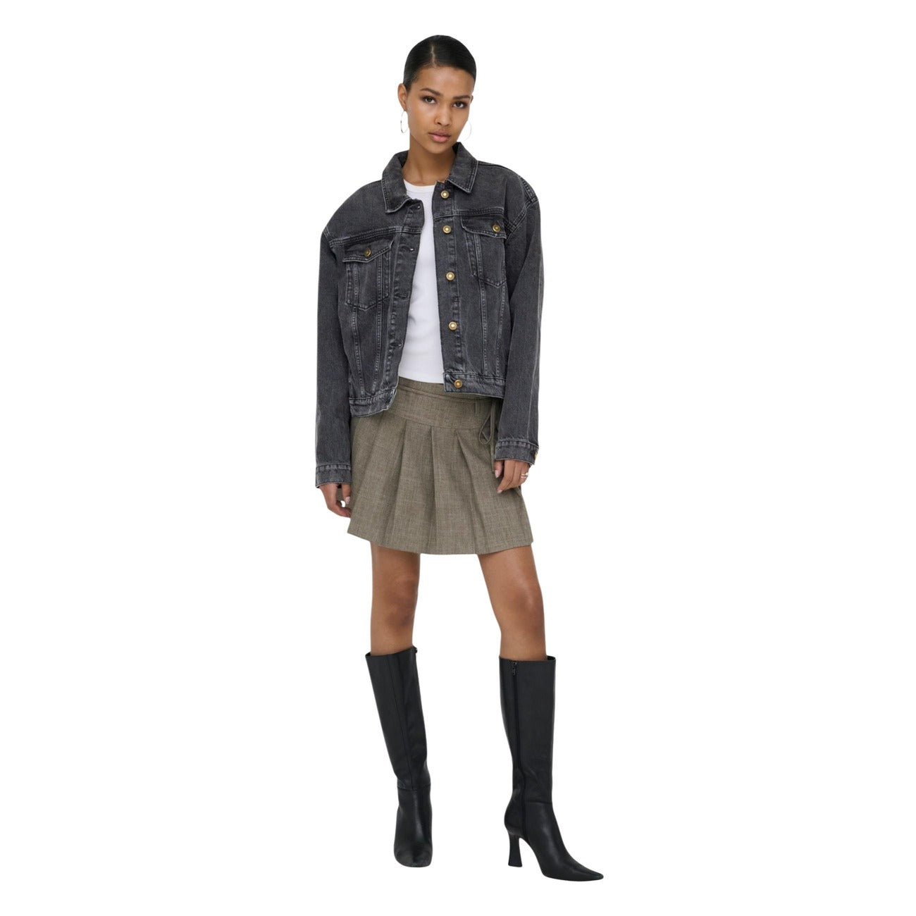 Women's Only cotton jacket – Black
