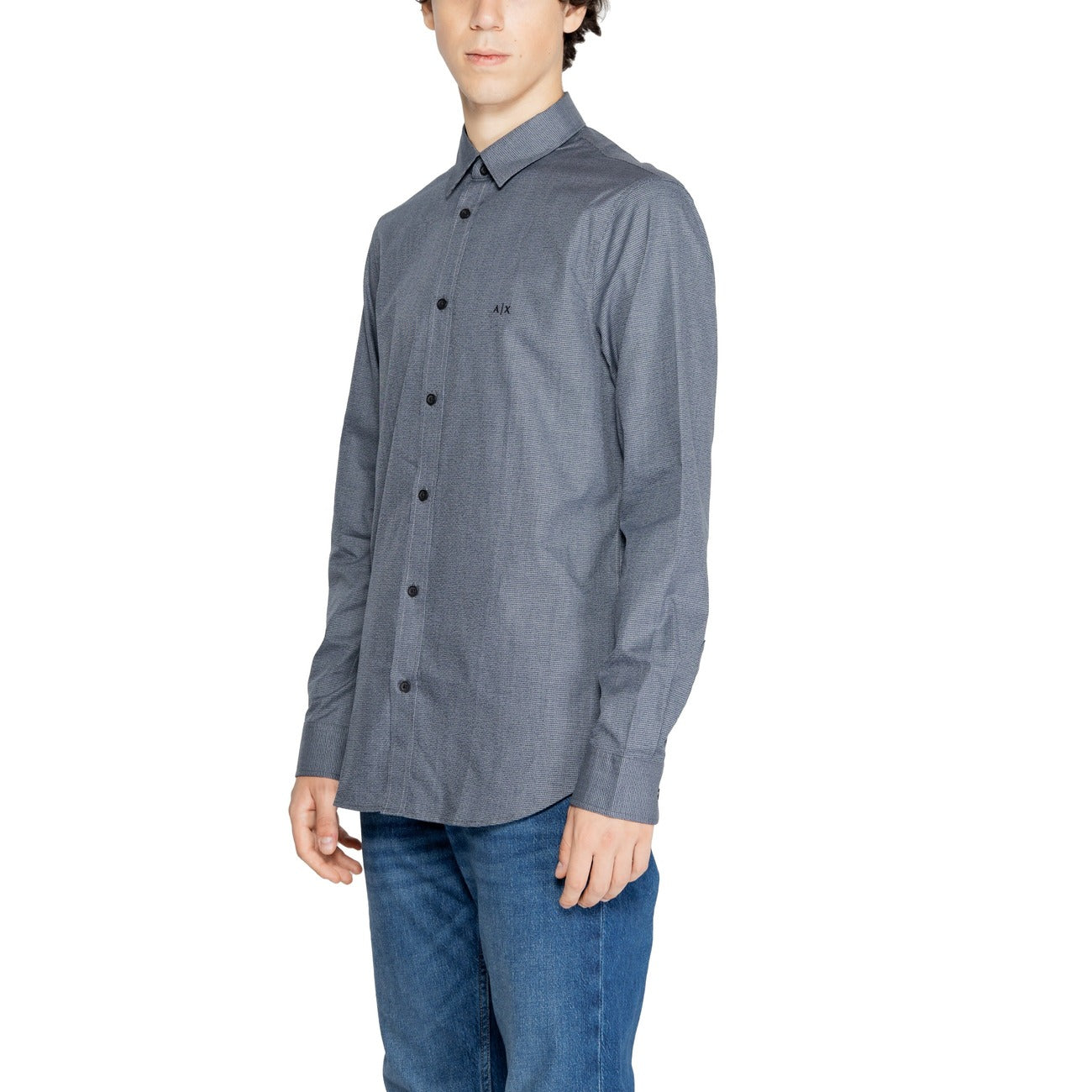 Chemise homme Armani Exchange 100 % coton – Bleu