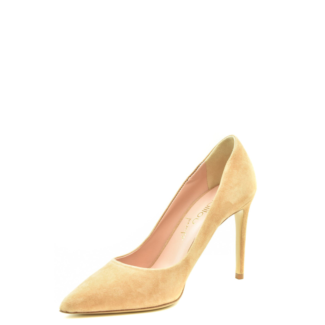 Ninalilou women's suede-effect high-heeled pumps – Beige