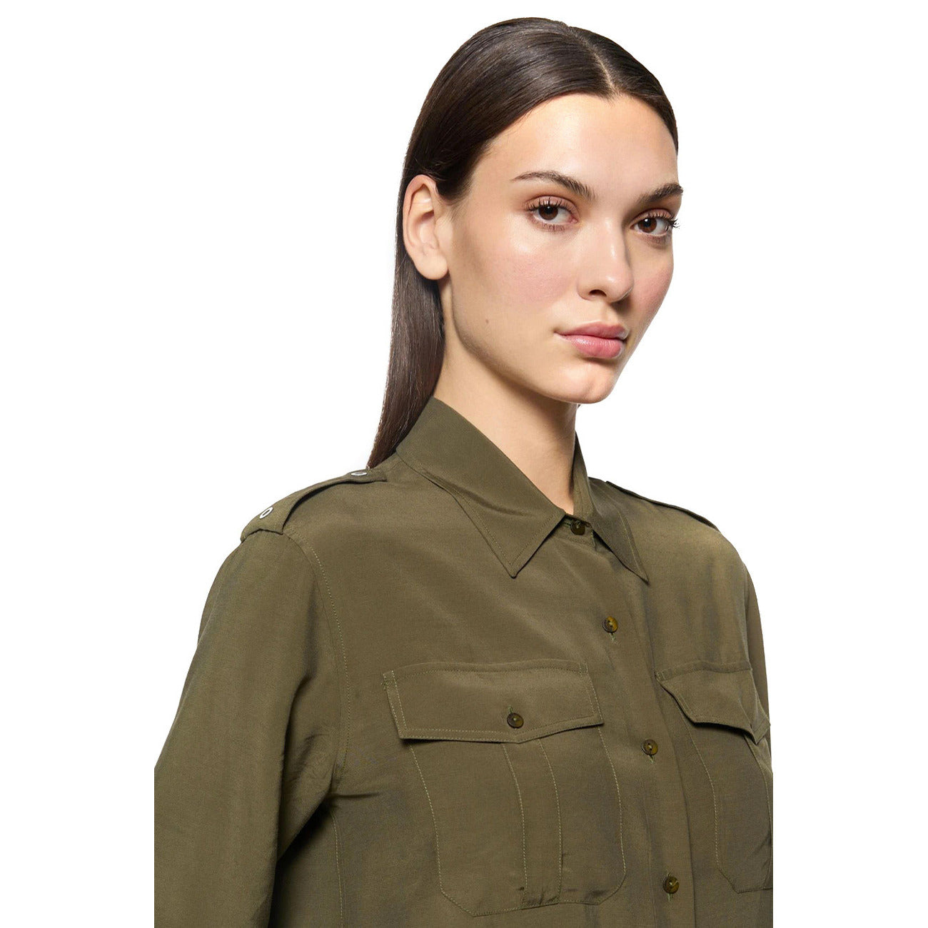 Women's Dondup Viscose Shirt - Green
