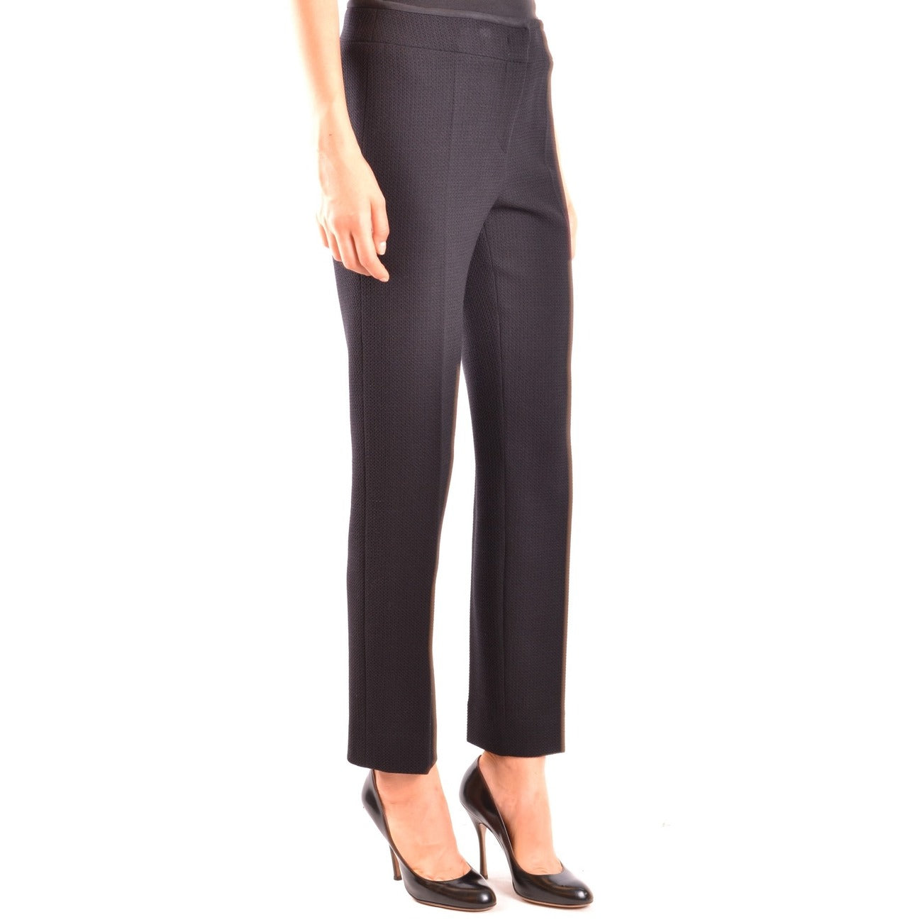Armani Collezioni women's wool trousers - Black
