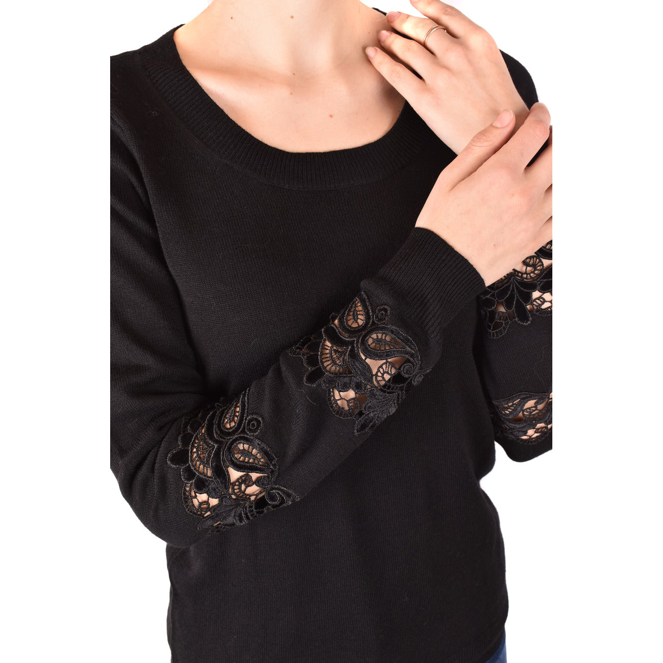 Women's Michael Kors Cashmere Blend Sweater - Black