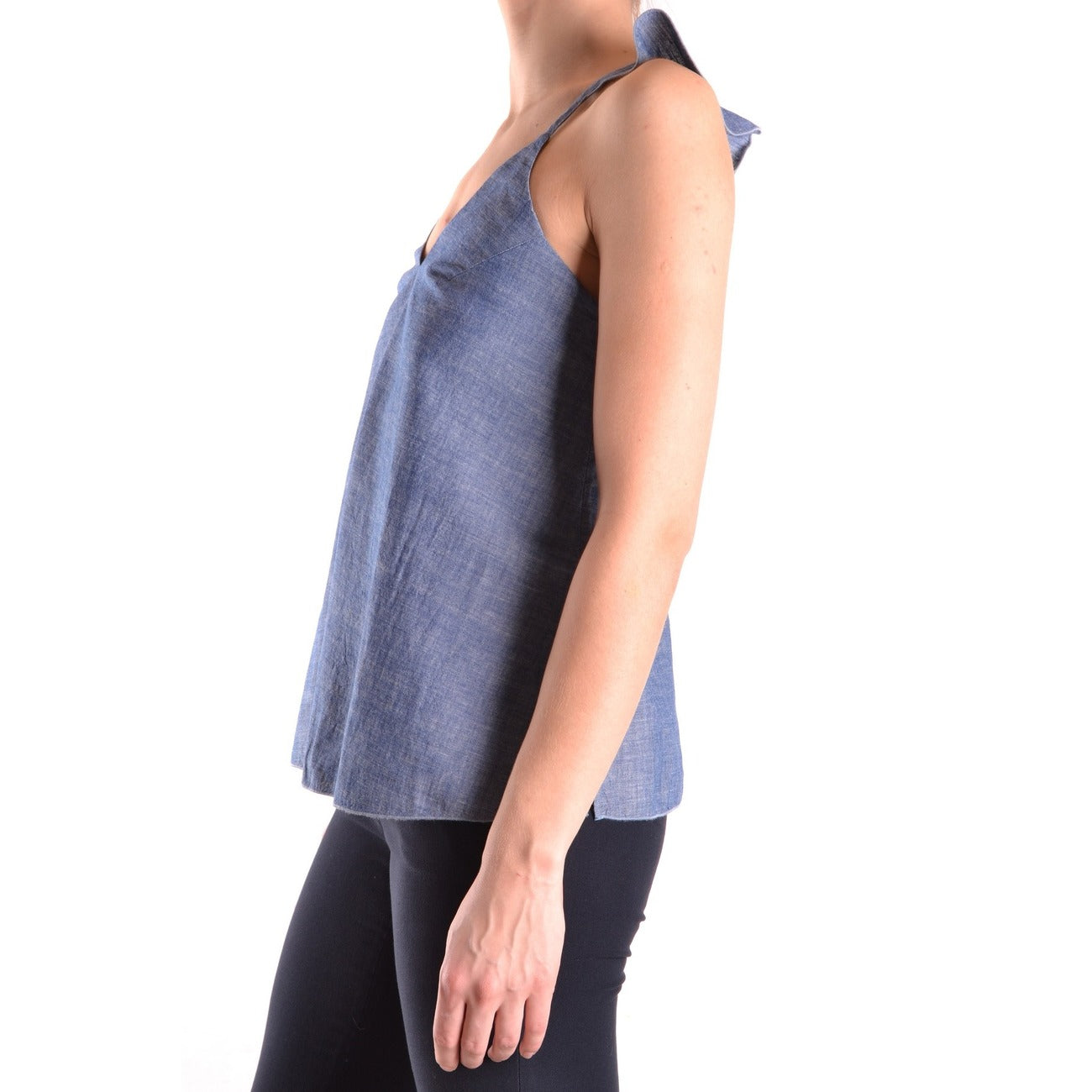 Dondup – Women's Blue Cotton Tank Top