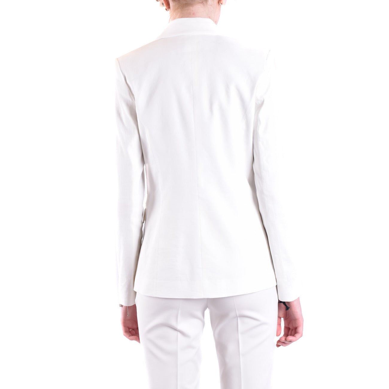 Pinko Women's Linen and Viscose Jacket – White