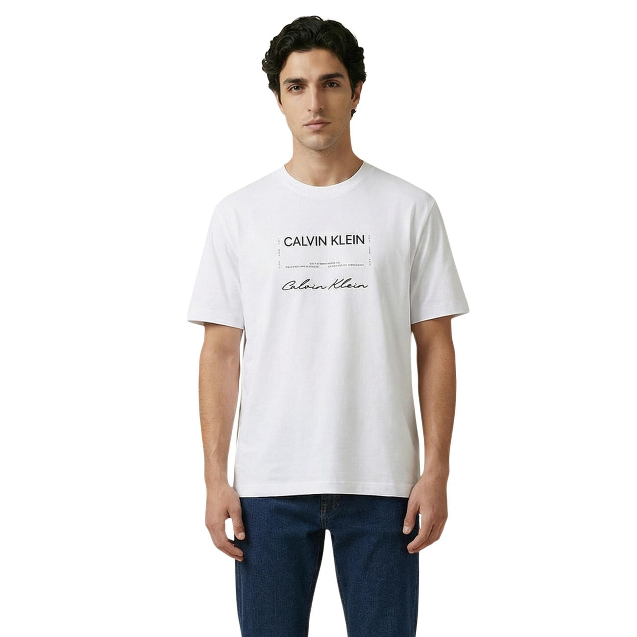 Men's Calvin Klein Jeans printed T-shirt – White
