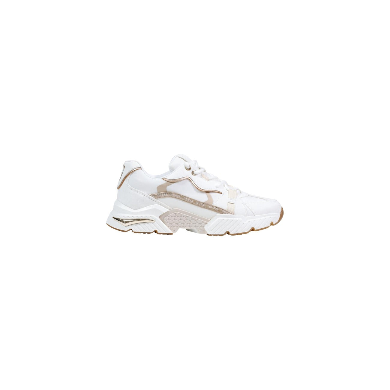 Baskets femme Guess à lacets – Blanc