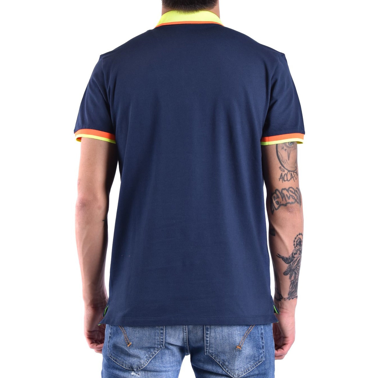 Polo homme Peuterey en coton stretch – Bleu