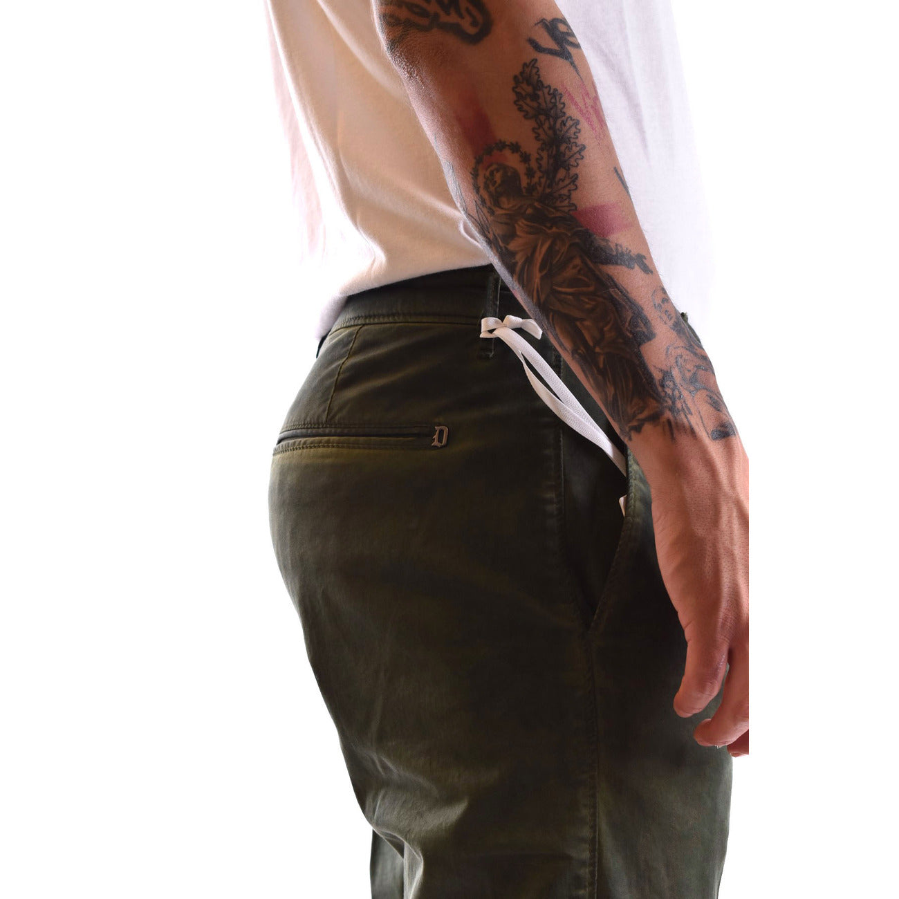 Pantalon homme Dondup en coton – Vert