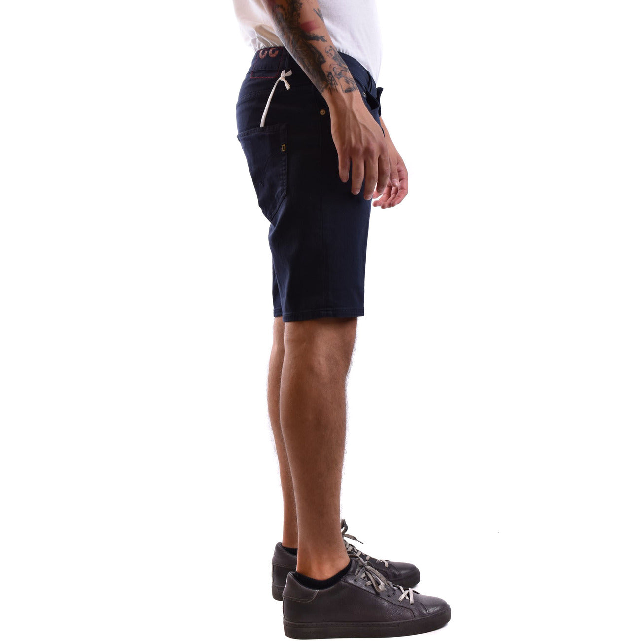 Men's Dondup stretch cotton Bermuda shorts – Blue