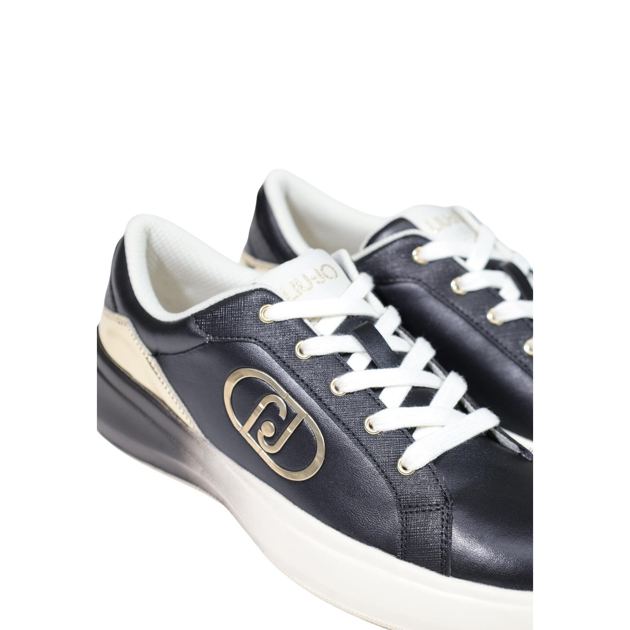Liu Jo black leather women's sneakers