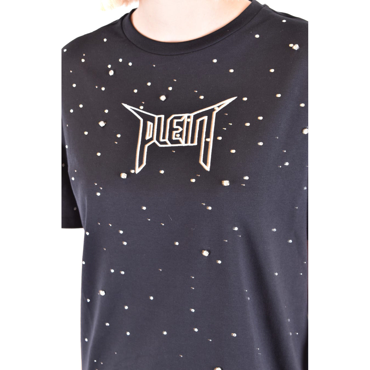 Women's Philipp Plein Printed T-Shirt – Black