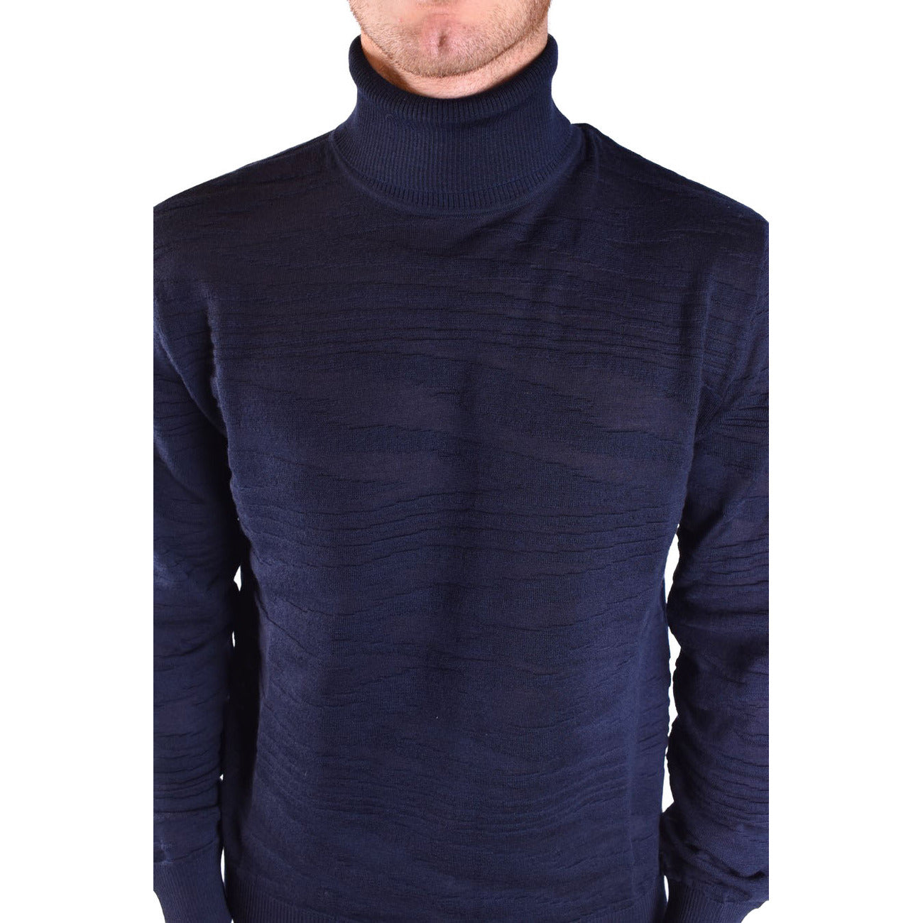 Men's Missoni high-neck wool jumper – Blue