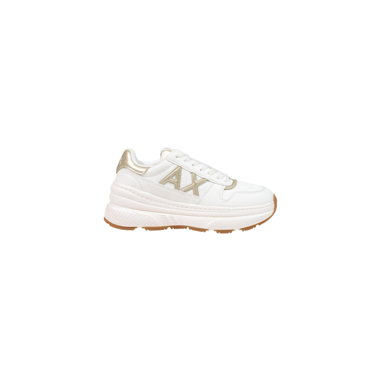 Women's white Armani Exchange trainers