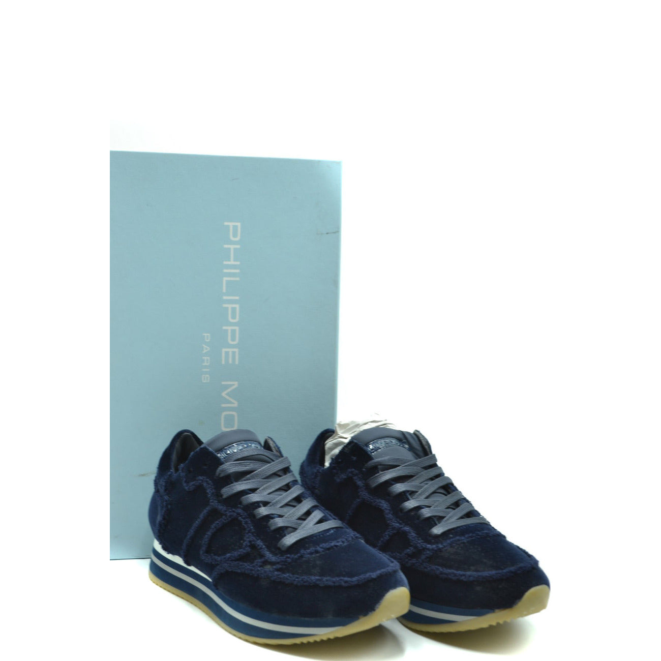 Women's Philippe Model sneakers with suede effect – Blue