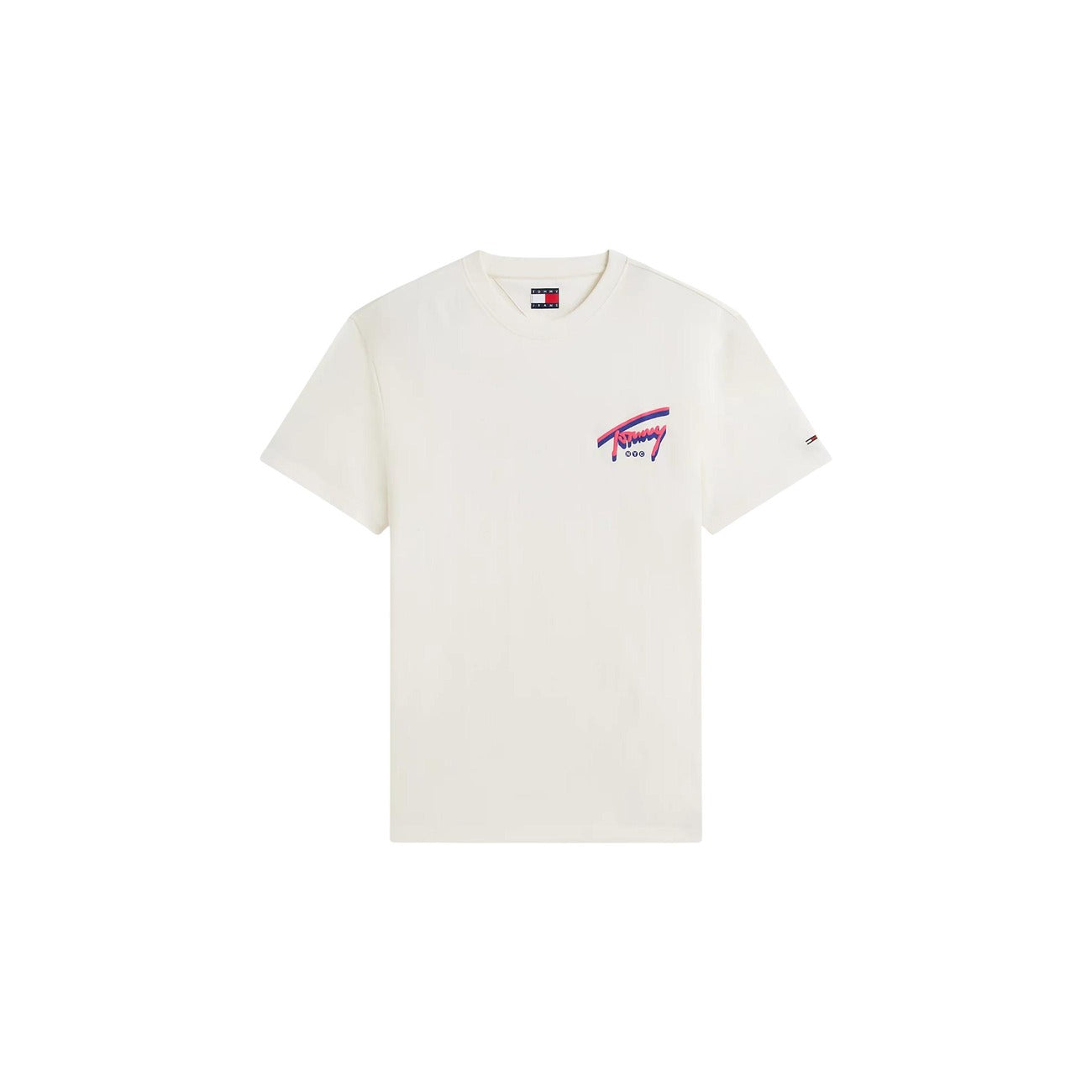 Men's Tommy Jeans organic cotton printed T-shirt – White