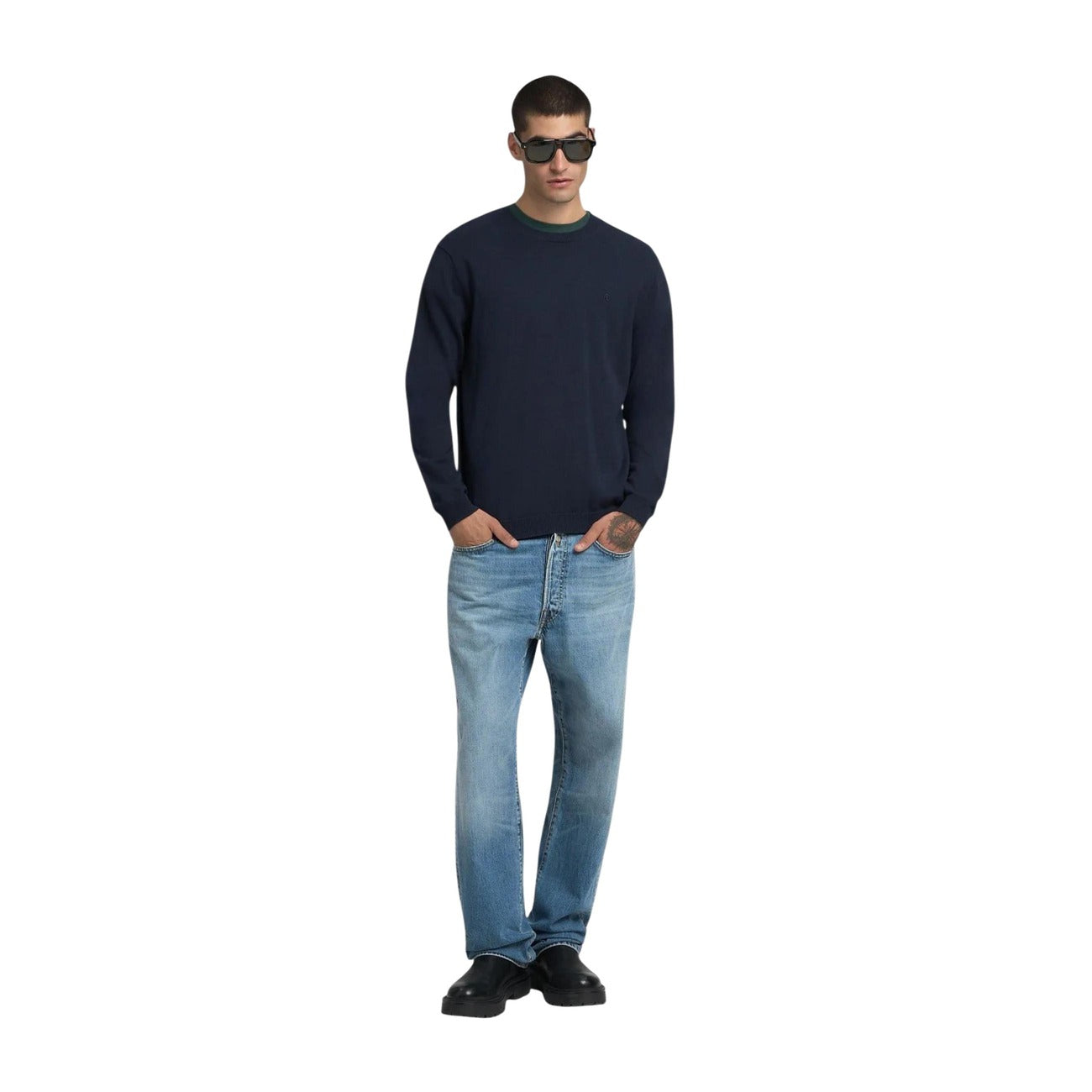 Pull homme Replay en coton – Bleu