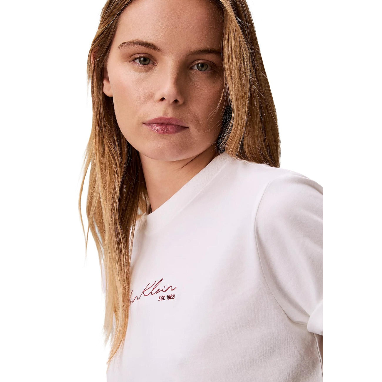 T-shirt femme Calvin Klein Jeans imprimé – Blanc