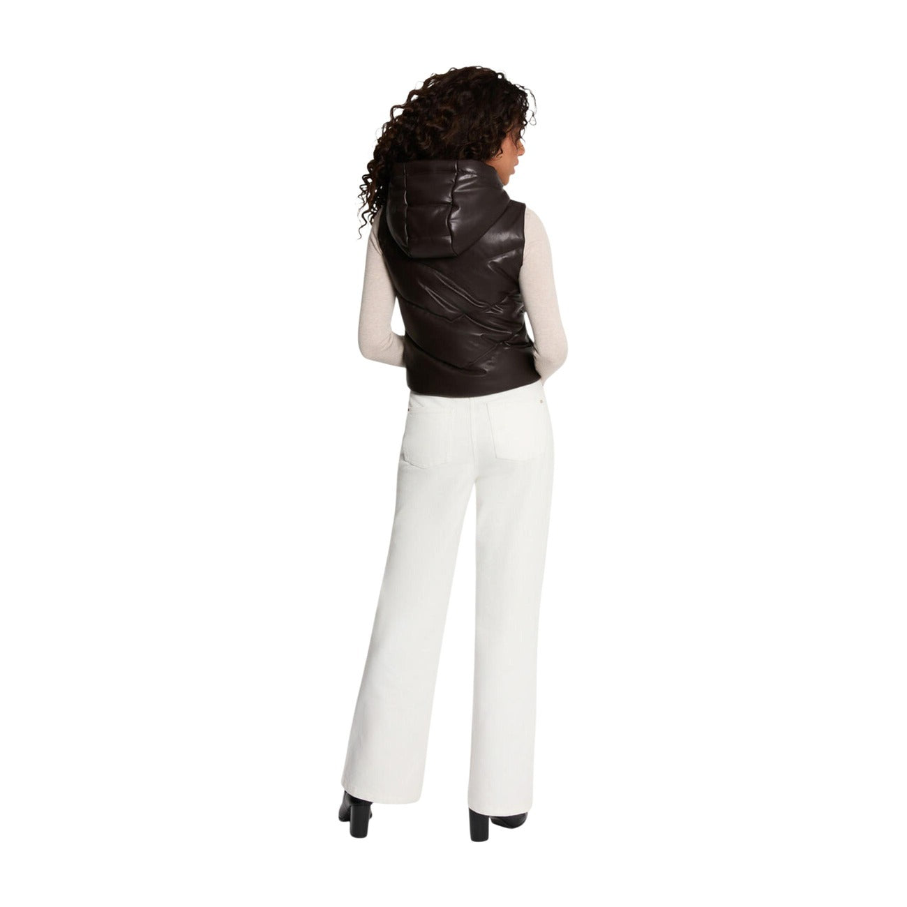 Women's Morgan Sleeveless Hooded Gilet – Brown